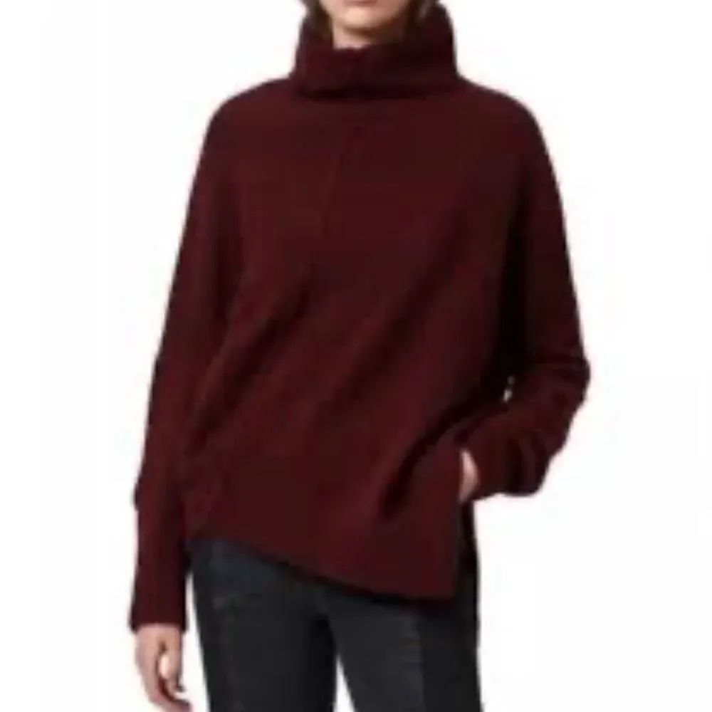 All Saints Lock Mock Neck Asymmetrical Sweater-RR16